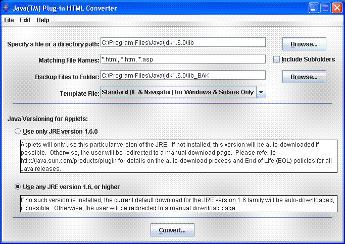 sample converter window